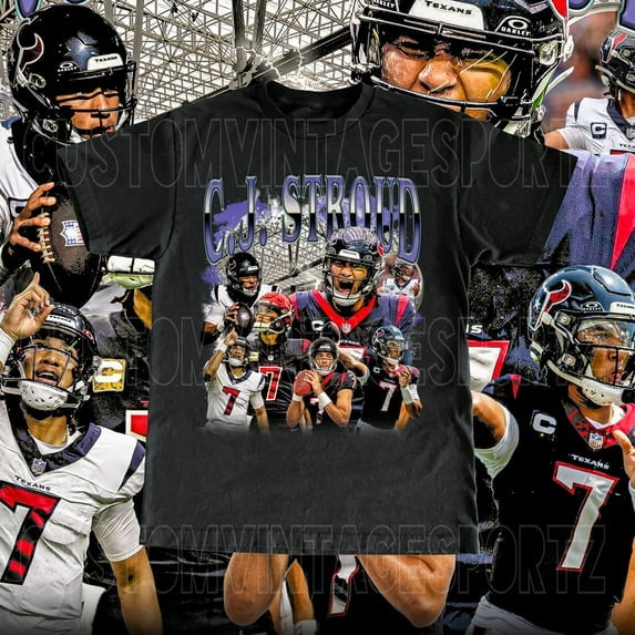 C. J. Stroud Shirt, Football American Graphic Vintage