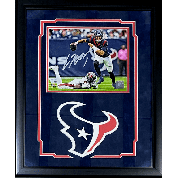 C. J. Stroud Signed Autographed Framed 8x10 Photo Fanatics Authentication 2