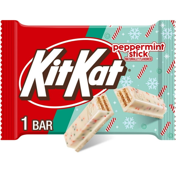 Kit Kat Peppermint Stick Flavored Wafer Christmas Candy, Bar 1.5 oz