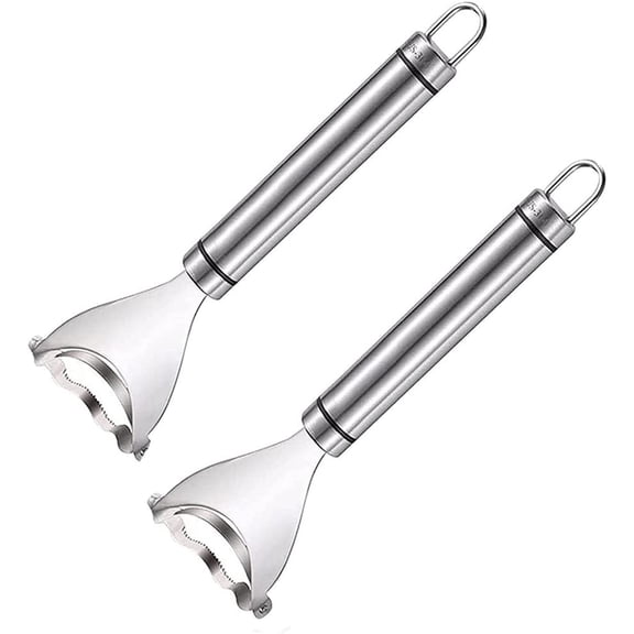 C&L Magic Corn Peeler Stainless Steel Corn Stripper Thresher Corn Peeler for Corn on The Cob with Ergonomic Handle Kitchen Gadgets Tools (2 Pcs),a1
