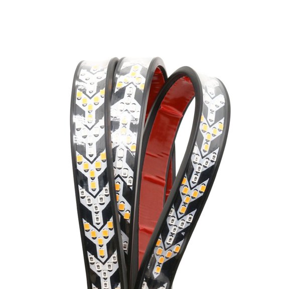 C Led Decoration Light Strip For Vehicles 1.5M Length With Fishbone Pattern Pvc Material Waterproof Design For Tail Light Enhancement Easy To Mount For Personalized Look