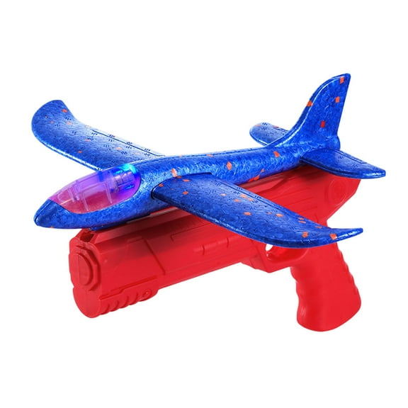 C Light Up Foam Aircraft, Hand Toss Glider, Flying Toy With Led Illumination, Soft Foam Material, Safe For Outdoor Play, Backyard Activity, Kids Games