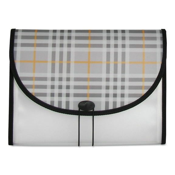 C-Line 13-Pocket Expanding File Plaid Fashion Series, 1/EA, 58312