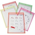 thumbnail image 1 of C-Line Reusable Dry Erase Pockets, Neon Colors, 9 x 12, Pack of 10, 1 of 3