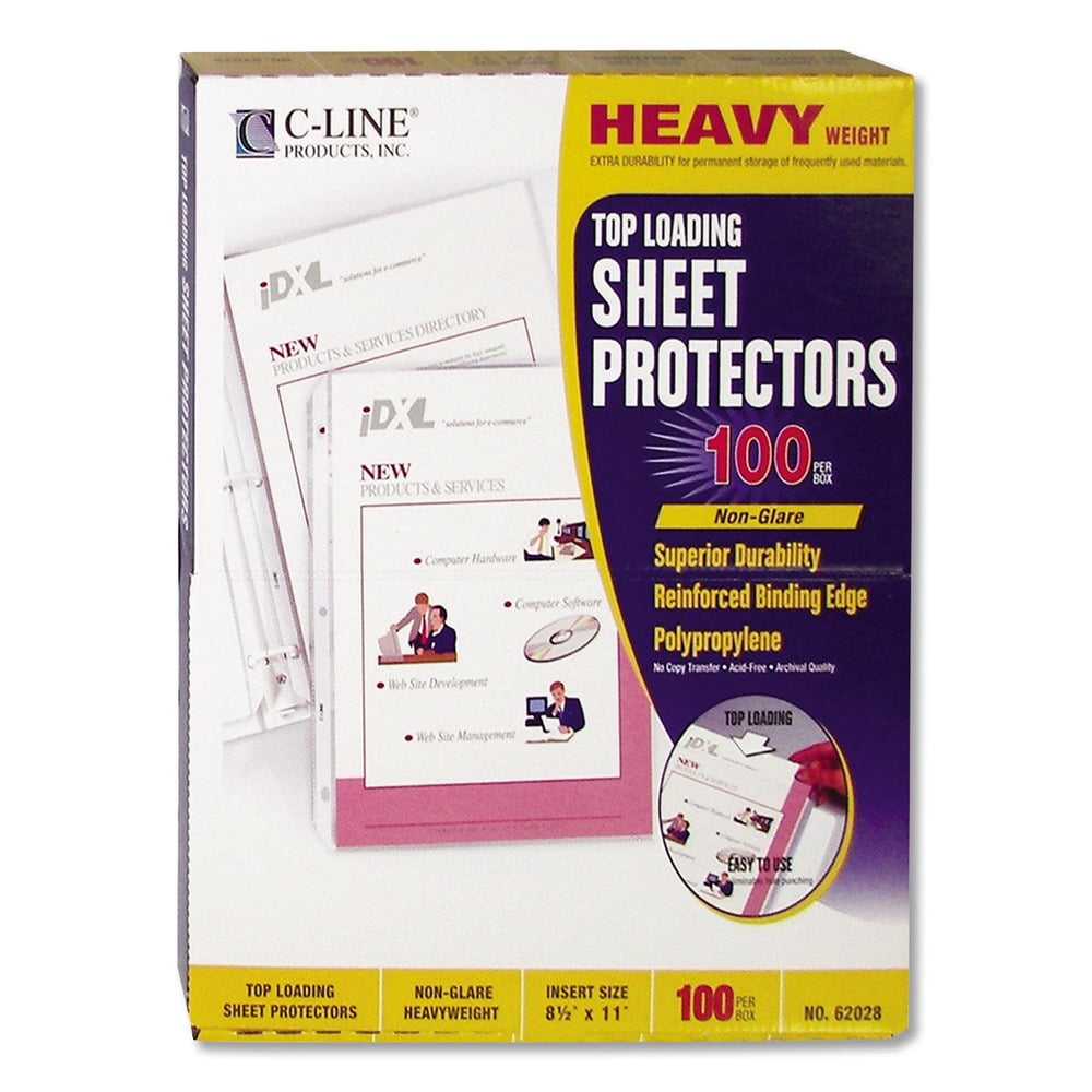 c-line-62028-11-in-x-8-1-2-in-heavyweight-polypropylene-sheet
