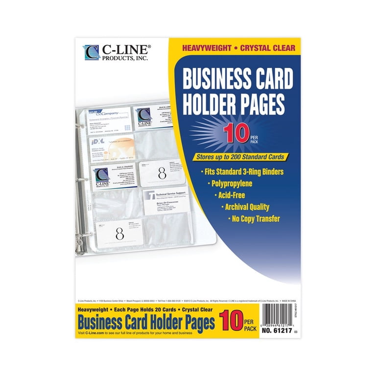 Plastic Card Holders Credit Card Protector Business Card Sleeves 10 Pack Clear  Plastic M 1138166 Business Card Holder Desk