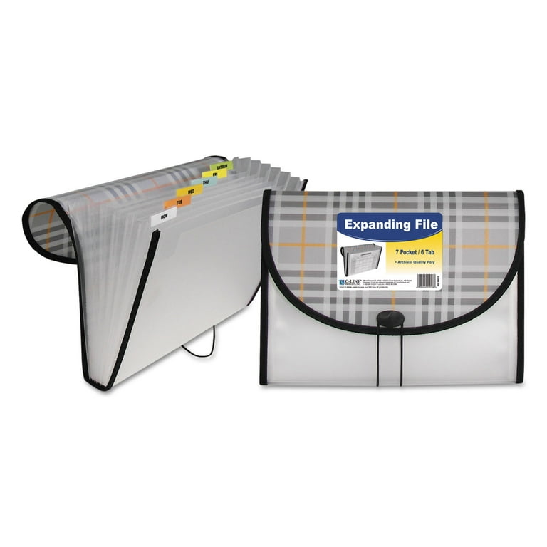Seven-Pocket Poly Expanding File, 1 Seven-Pocket Poly Expanding File, 1