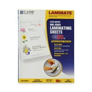 C-Line Cleer Adheer Self-Adhesive Laminating Film, 2 mil, 9 x 12, Clear, 50/Box