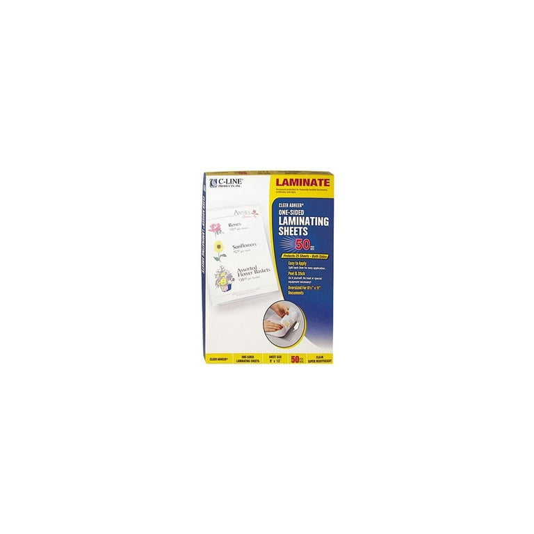 Cleer Adheer Self-Adhesive Laminating Film, 3 mil, 9 Cleer Adheer Self-Adhesive Laminating Film, 3 mil, 9
