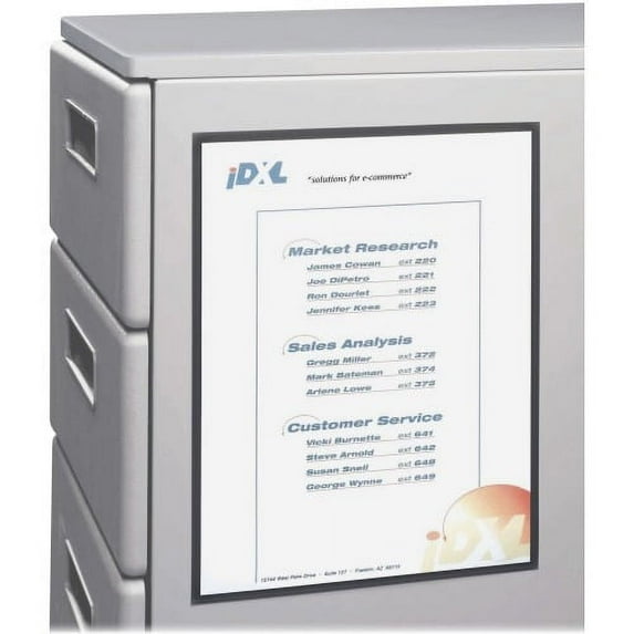 C-Line Cubicle Keepers Display Pockets for Metal Surfaces Magnetic, 8-1/2 x 11, 2/PK, 37911