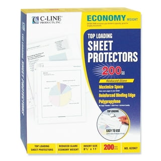 Top-Load Poly Sheet Protectors, Heavy Gauge, Letter Size, Clear