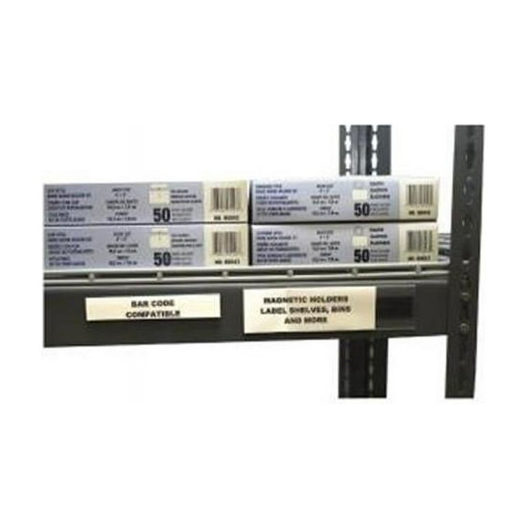 HOL-DEX Magnetic Shelf/Bin Label Holders, Side Load, 1 x 6, Clear, 10/Box HOL-DEX Magnetic Shelf/Bin Label Holders, Side Load, 1 x 6, Clear, 10/Box