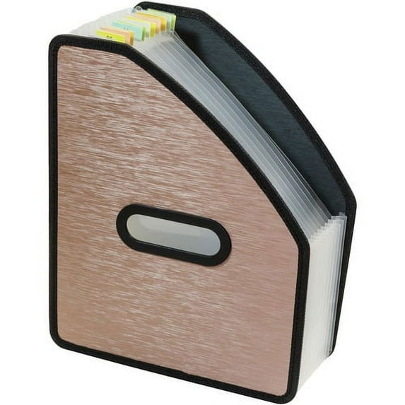 C-Line Letter Expanding File - 8 1/2" x 11" - 13 Pocket(s) - Polypropylene - Bronze - 1 Each | Bundle of 10 Each