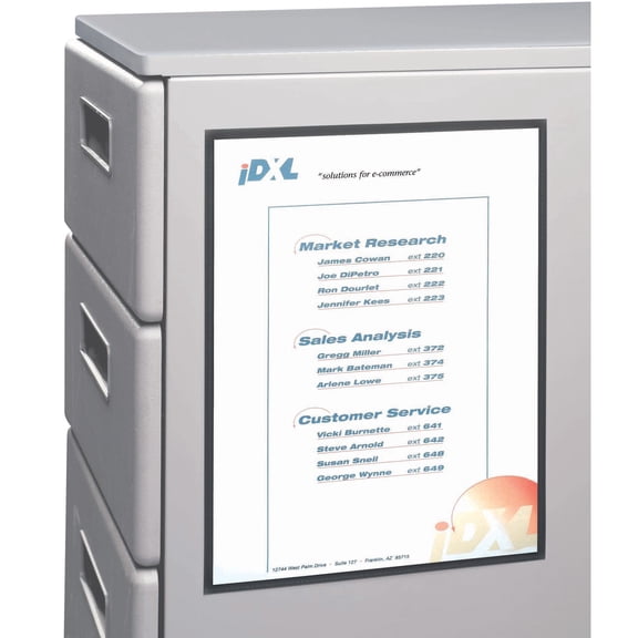 C-Line Magnetic Cubicle Keepers, 8.5 x 11 in., Clear, 25 Count