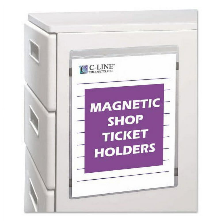 Magnetic Shop Ticket Holders, Super Heavyweight, 50 Sheets, 9 x 12, 15/Box Magnetic Shop Ticket Holders, Super Heavyweight, 50 Sheets, 9 x 12, 15/Box