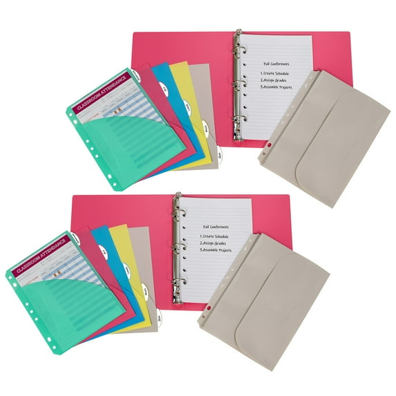C-Line Mini Binder Starter Kit, Assorted, Pack of 2