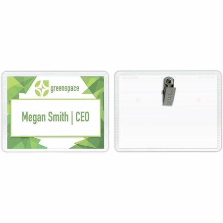 C-Line Name Badge Kits, Top Load, 3 1/2 x 2 1/4, Clear, 50/Box