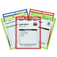 thumbnail image 1 of C-Line Neon Stitched Shop Ticket Holders, Assorted Neon Colors, 9 x 12 Inches, 25 per Box (43910), 1 of 1