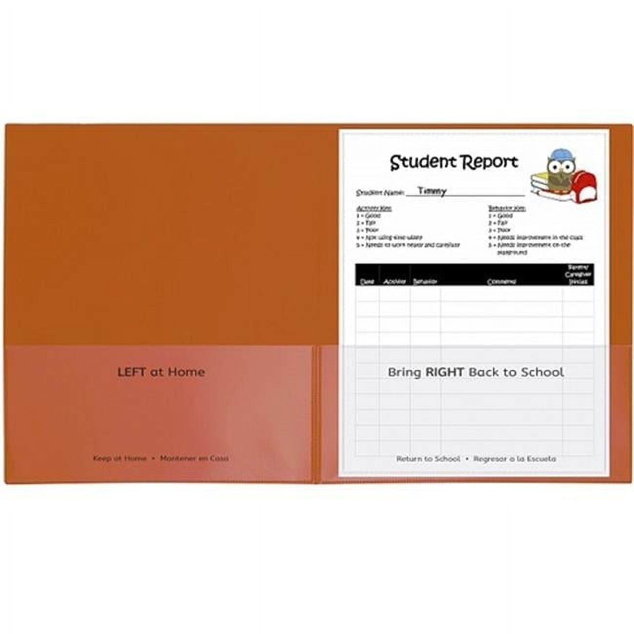 C-Line Products  25CT Classroom Connector Folders, Red