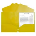 thumbnail image 1 of C-Line Products CLI33936-12 2 Pocket Poly Portfolio, Yellow - 12 Each, 1 of 1