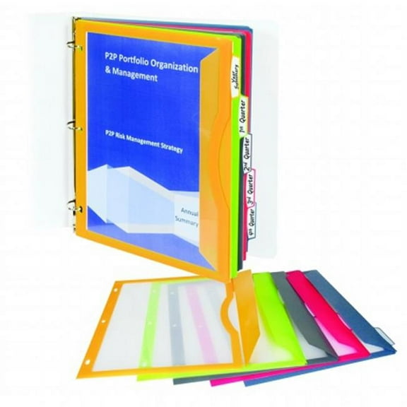 C-Line Products Inc CLI C Line Binder Pockets With Write On