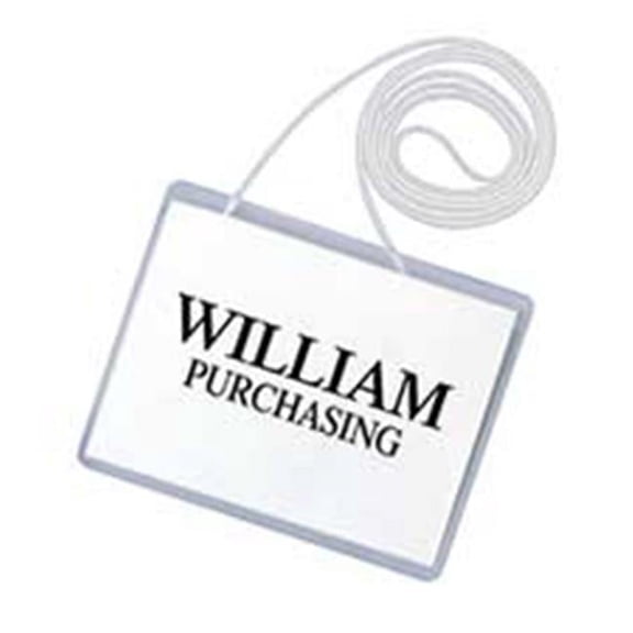 C-Line Products- Inc.  Hanging Style With Elastic Cord- Top Load- 3in.x4in.- 50-X- Clear