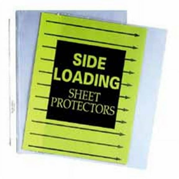 C-Line Products- Inc. Side-Loading Sheet Protectors- 8-.50in.x11in.- Clear
