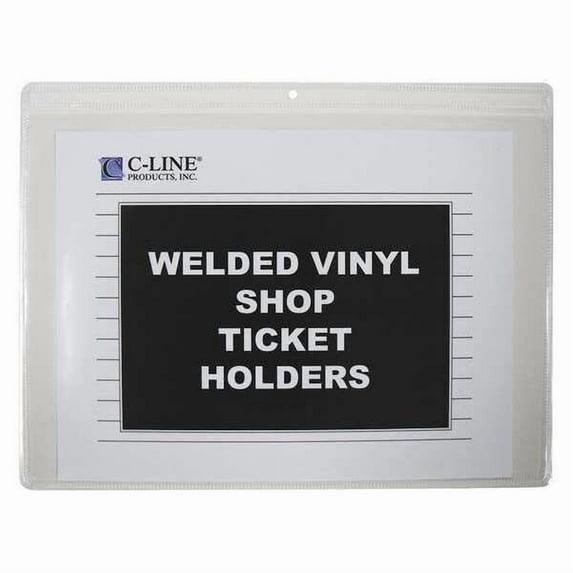 C-Line Products Shop Ticket Holders,Vinyl,12 x 9,PK50 80129