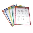 thumbnail image 1 of C-Line Reusable Dry Erase Pockets, Primary Colors, 9" x 12", Pack of 5, 1 of 2