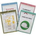 thumbnail image 1 of C-Line Safety Striped Shop Ticket Holders 0.1" x 9.8" x 13.6" - Vinyl - 25 / Box - Assorted, 1 of 2