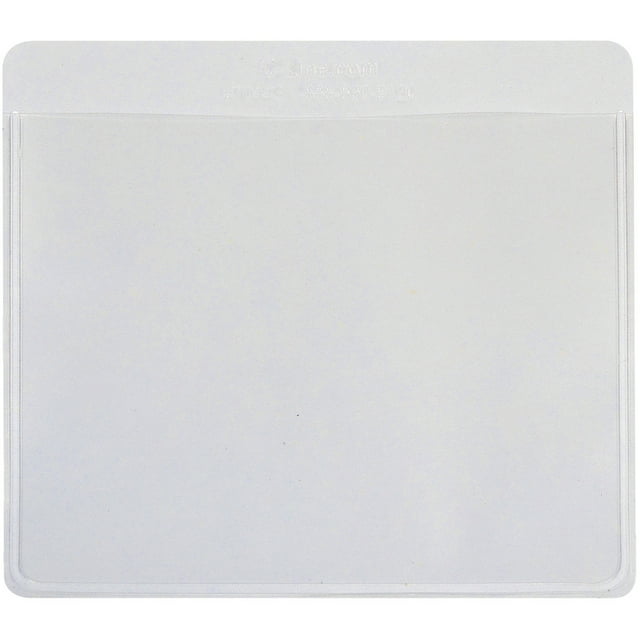 CLine SelfAdhesive Labeling Pockets Top Load 3 3/4 x 3 Clear 25/Pack 70443