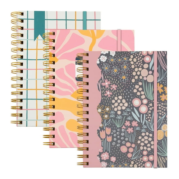 C-Line Signature Series Journals, Assorted Designs, Pack of 3
