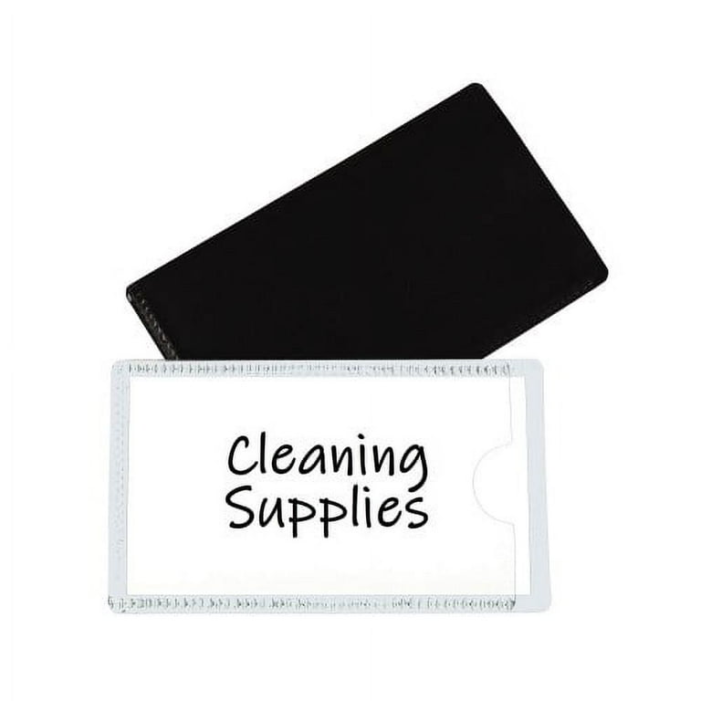 Slap-Stick Magnetic Label Holders, Side Load, 4.25 x 2.5, White, 10/Pack Slap-Stick Magnetic Label Holders, Side Load, 4.25 x 2.5, White, 10/Pack