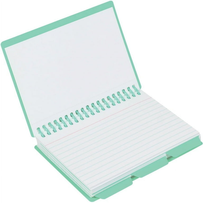 C-Line Spiral Bound Index Card Notebook with Index Tabs - Assorted Tropic Tones Colors, 1/EA, 48750 C-Line Spiral Bound Index Card Notebook with Index Tabs - Assorted Tropic Tones Colors, 1/EA, 48750