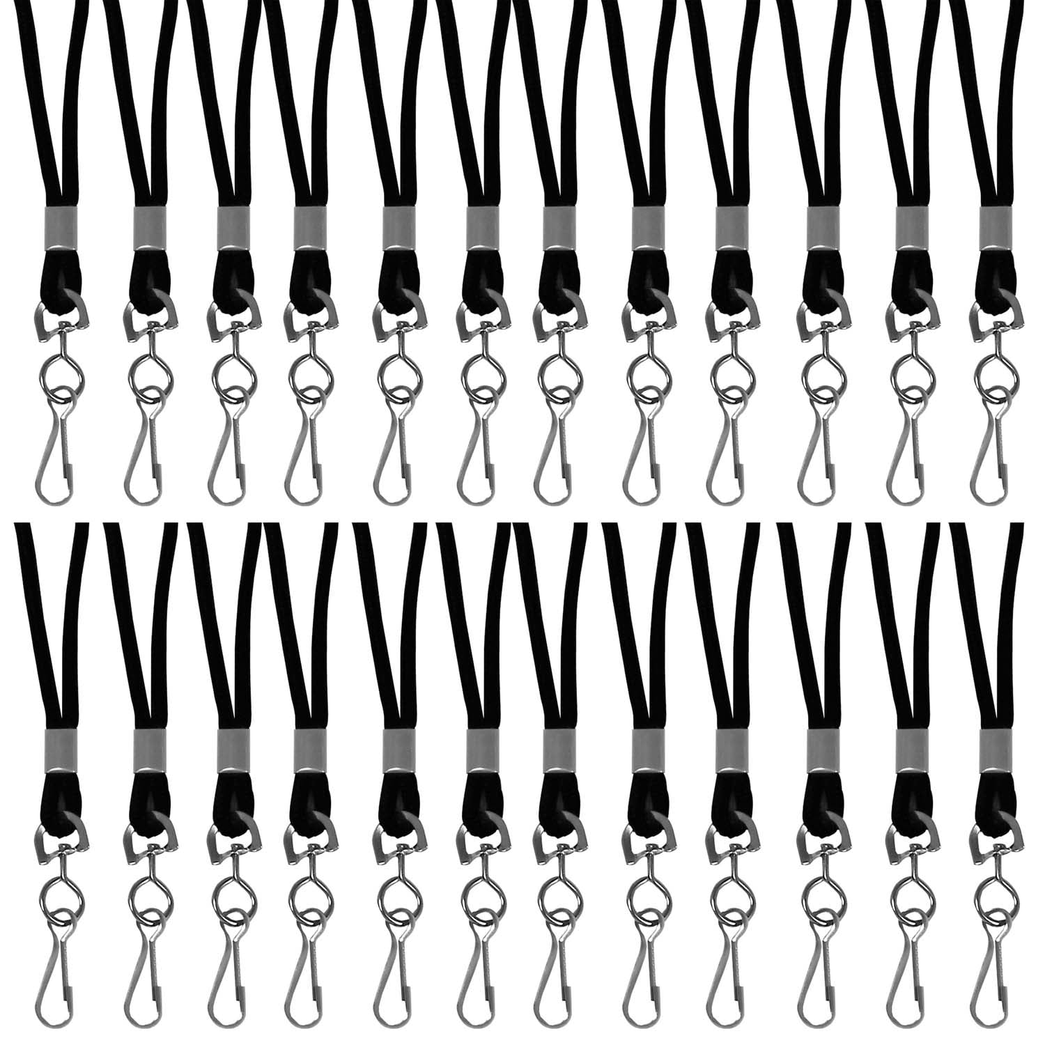 C-Line Standard Lanyard With Swivel Hook - 36 Inch Black Nylon