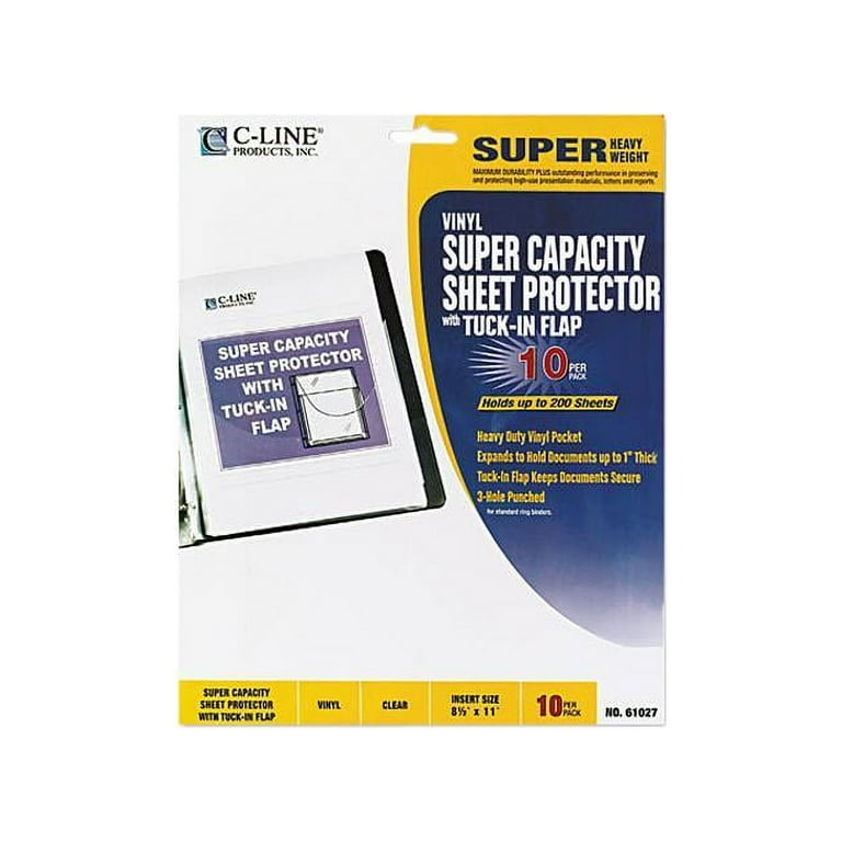 Super Capacity Sheet Protectors with Tuck-In Flap, 200 Super Capacity Sheet Protectors with Tuck-In Flap, 200
