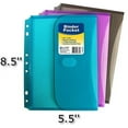 thumbnail image 1 of C-Line Super Heavyweight Poly Mini Size Binder Pocket, 5.5 x 8.5 inches, 7-Hole Punched, Set of 3 Pockets, Color May Vary (08730), 1 of 1