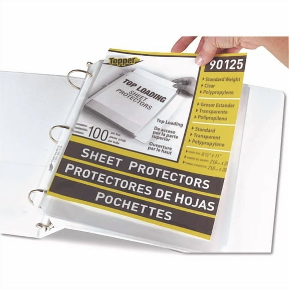 C-Line Top-Load Polypropylene Sheet Protectors Standard Letter Clear 2" 100/Box