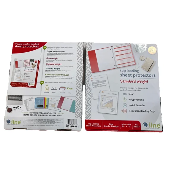 C-Line Top Loading Sheet Protectors 8 1/2 X 11 (2 Pack)