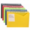 thumbnail image 1 of C-Line Write-On Poly File Jackets, Letter Size, Assorted Colors, Pack of 10, 1 of 3