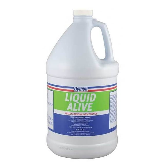 Dymon, ITW33601, Liquid Alive Odor Digester, 4 / Carton, White,Green