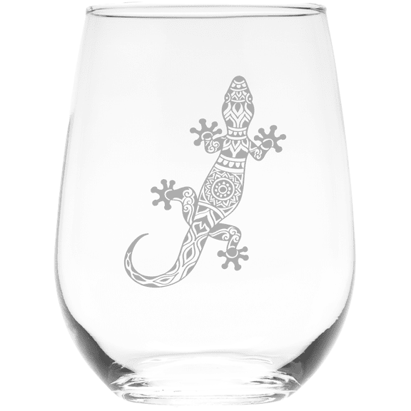 C&M Personal Gifts 17 oz. Lizard Stemless Wine Glass