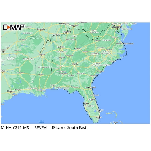 C-MAP Reveal US Lakes South East