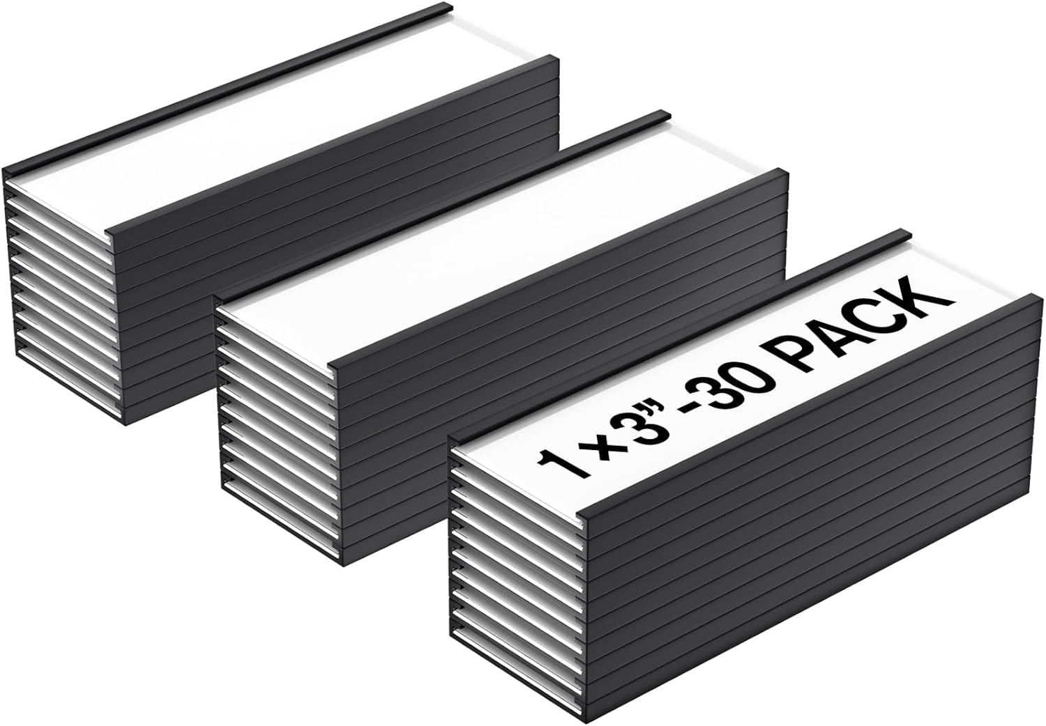 C Magentic Label Holders 1x3, 30 Labels, Reusabel Name Tags for Locker ...
