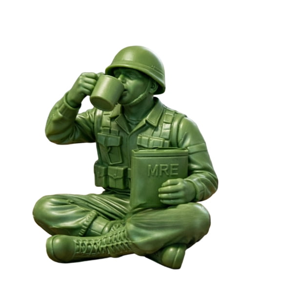 C Military Soldier Figurine Action Figure Model For Desk Display Shelf Decoration Collectors And Enthusiasts 3.15X2.36X2.36Inch
