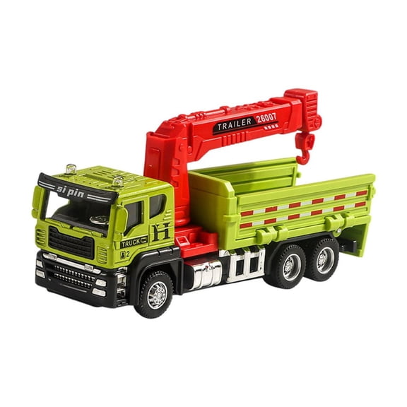 C Miniature Alloy Engineering Truck With Inertia Mechanism For Kids 3-6 Years Old With Movable Components And Compact Size For Portable Play