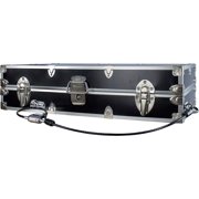 C&N Footlockers College Dorm Room Under Bed - The Slim Lockable Trunk - 32 x 18 x 8.25 Inches (With Cable Lock)
