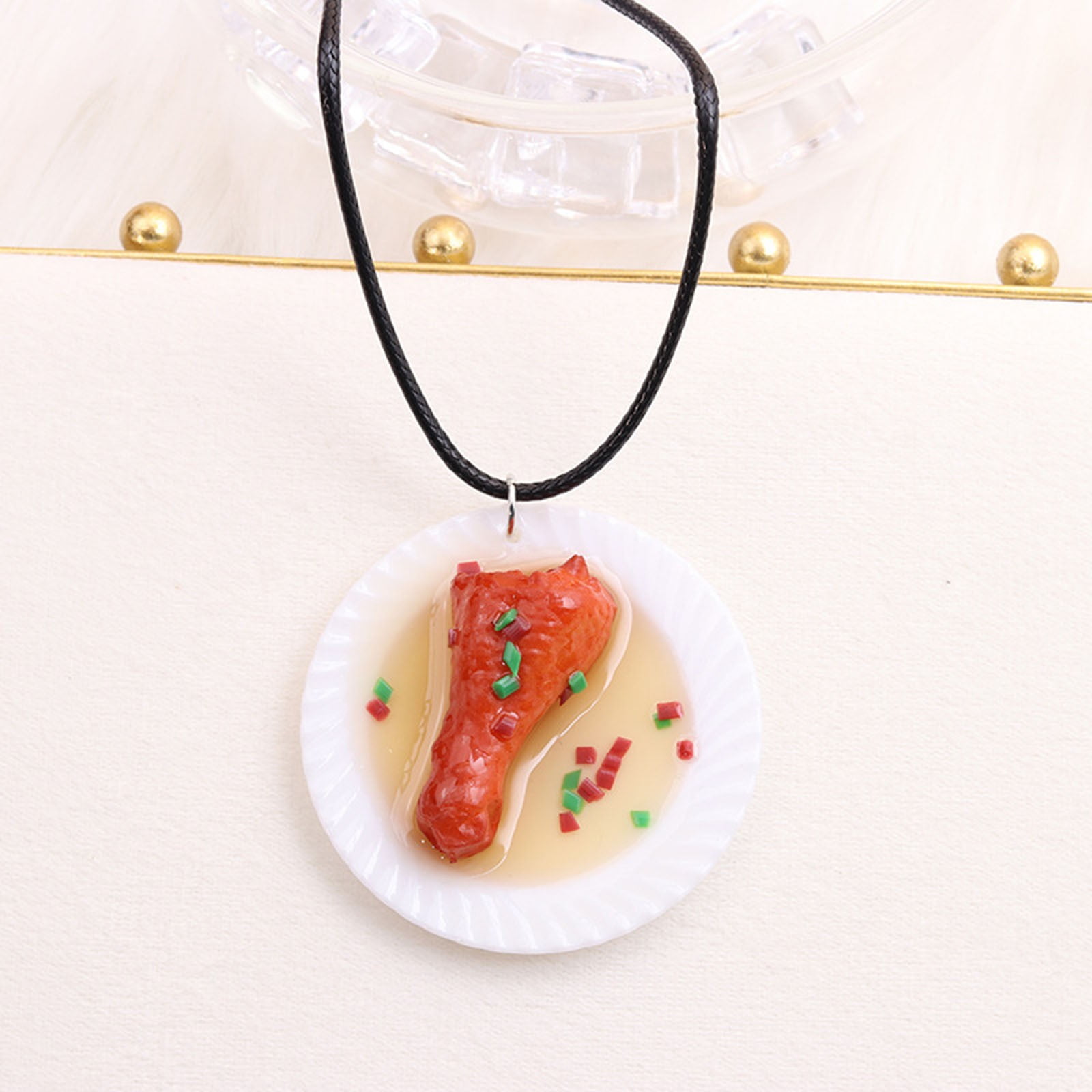 C Necklaces New Chinese Food Pendant Necklace Female Pig's Feet Chicken