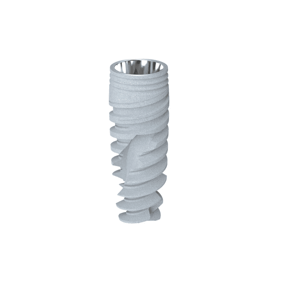 C O N Spiral Titanium Model 5.0mm Conical Connection Hex Tapered Spiral Thread with Screw Type 11.5mm
