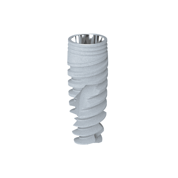 C O N Spiral Titanium Model 5.0mm Conical Connection Hex Tapered Spiral Thread with Screw Type 16mm